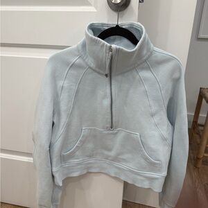 Lululemon Athletica Light Blue Quarter-Zip Sweatshirt
